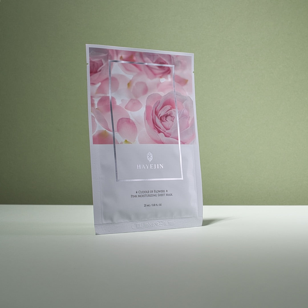 Hydratačná pleťová plátienková maska s damašskou ružou