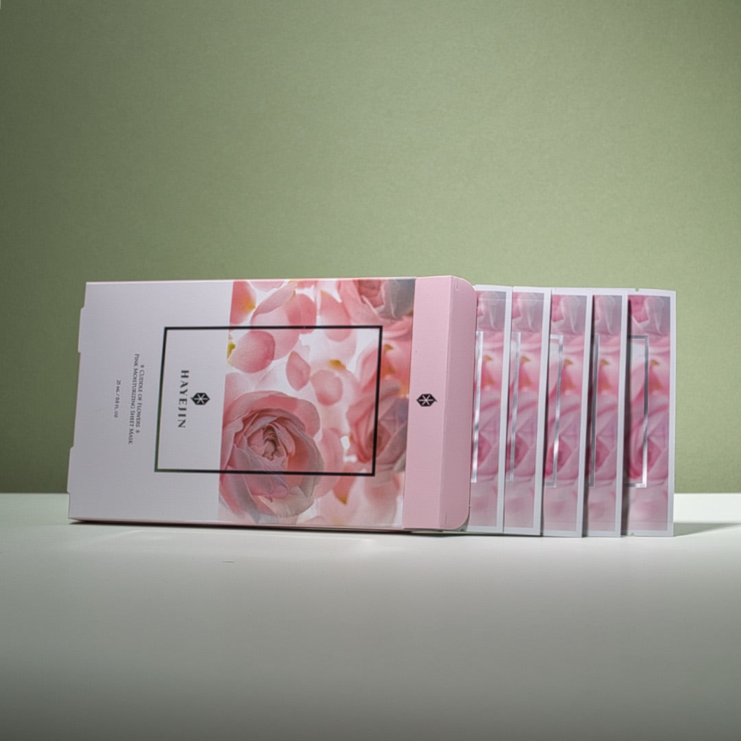 Hydratačná pleťová plátienková maska s damašskou ružou