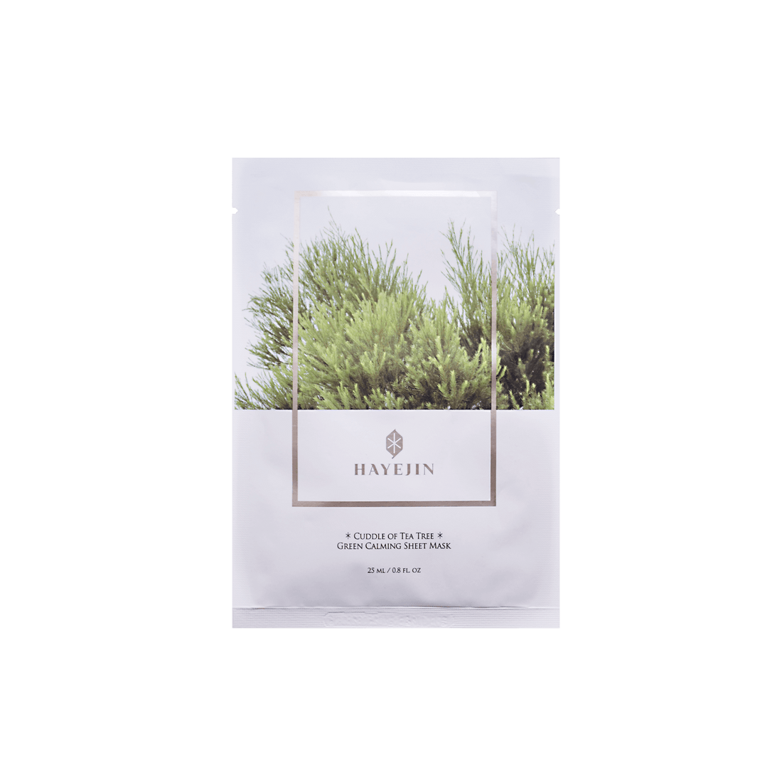 Upokojujúca pleťová plátienková maska ​​s výťažkami z Tea Tree